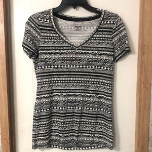 Black and white shirt